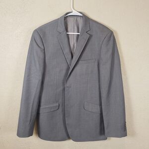 Renoir Suit Jacket Men Size R42/36 Italy Style Two Button Sport Coat Gray